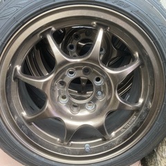 値下げしました！WEDS TC-05 超軽量14インチ6J+35 4H-100 165/55R14バリ山タイヤセットの画像