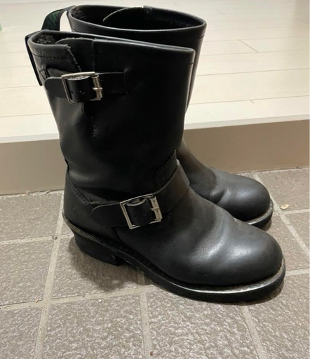 本革　ゲッタグリップ　エンジニア　オールブラック　UK4