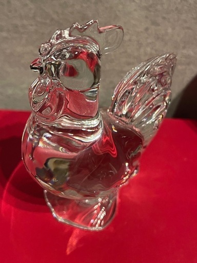 バカラのアニマルクリスタルにわとり