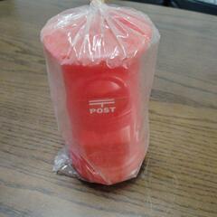 未使用品　郵便ポスト　貯金箱　高さ約20センチ　の画像