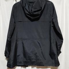 Pur corore ネイビー　ブルゾン　ジャンパー　レディース　Lサイズ　 金ボタン　フードの画像