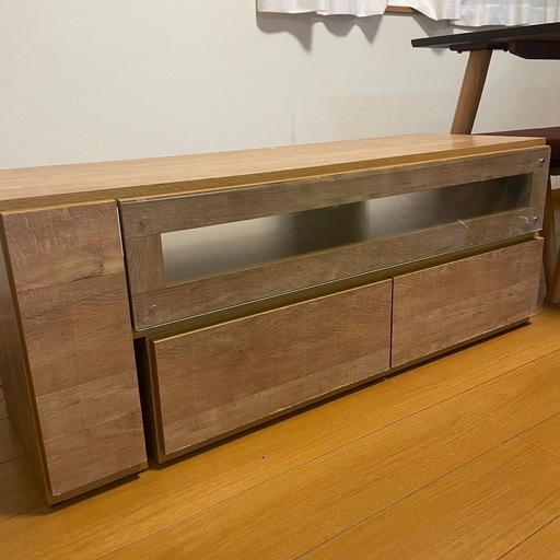 木製収納付きテレビ台