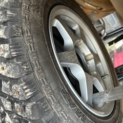 ジムニー スパイクタイヤ ホイールセット フルピン