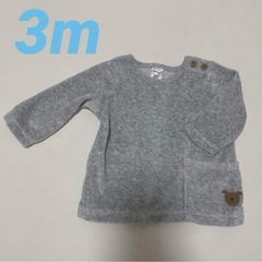 【1回のみ着用】carter's 3m グレー　トップス