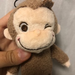 おさるのジョージぬいぐるみキーホルダーの画像