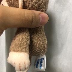 おさるのジョージぬいぐるみキーホルダーの画像
