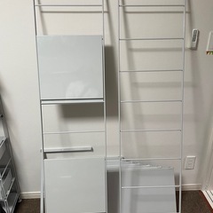 【取引終了】無印良品　スチールユニットシェルフ　ラック　大　帆立...