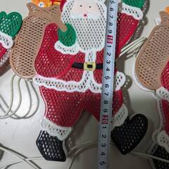 クリスマス イルミネーション ライト ランプ サンタ 飾り 点灯確認済み コンセント式の画像