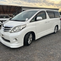 自社ローンあり　トヨタアルファード　平成21年式　車検2年付　走行12万キロ　ダブルサンルーフの画像