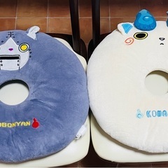【稀少】コマさん ロボニャン 2個セット 円座クッション ドーナ...