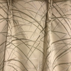 リリカラ、すすきの柄のオーダーカーテン　美品の画像