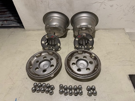 メッキホイールライナー　4t/2t 6.00-16インチ 127 6穴 41mm