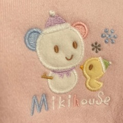 ミキハウス　ポンチョ　ピンク　女の子の画像