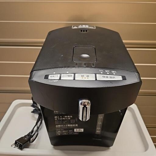 IRIS OHYAMA アイリスオーヤマ ジャーポット IAHD-030-B ブラック2020年製 動作確認済