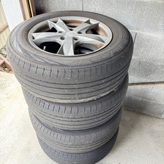 中古　ノーマルタイヤ&アルミホイール４本セット　215//65/...