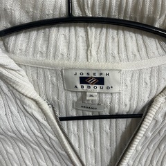 JOSEPH ABBOUD オーガニックコットン フード付きニット 3Lの画像