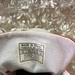 POLO ラルフローレン　ブランド　靴　スニーカー　赤　キッズの画像
