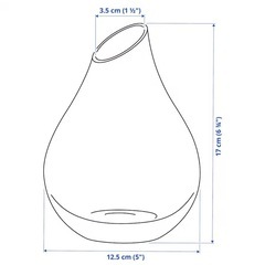 【引渡決定】 SANNOLIK サンオーリク 花瓶, ピンク, 17 cmの画像