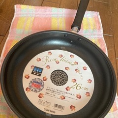 未使用　フライパン　ガスコンロ専用 ダイアモンド粒子配合コーティング　