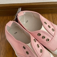 ピンク スリッポン 18センチの画像