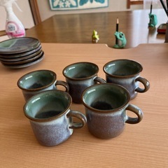 松代焼だと思うコーヒーカップ　5個の画像