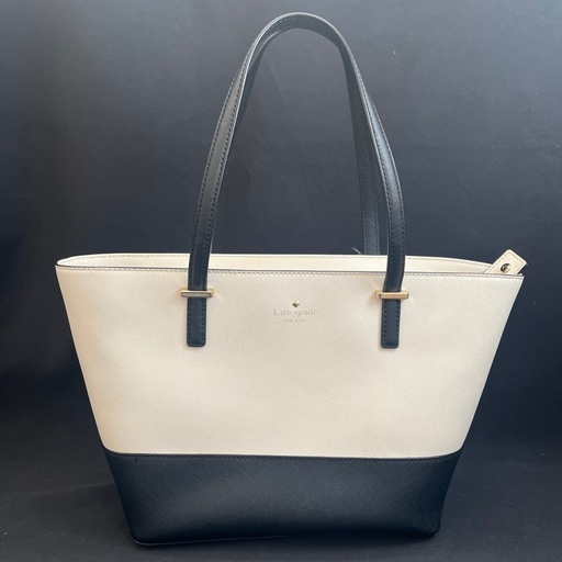 ケイトスペード　Kate  spade トートバッグ　ハンドバッグ　美品　白×黒
