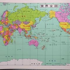世界州別【白地図】B4の画像