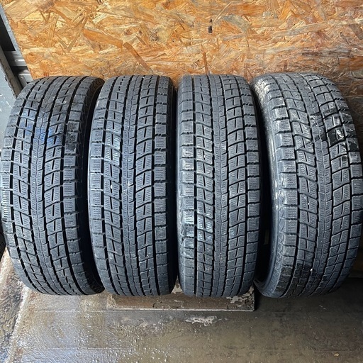 バリ山　DUNLOP ダンロップ　SJ8 215/60R17 スタッドレス　タイヤ　2017年製　17インチ