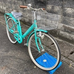 【26インチ自転車】美品❗️使用少ない❗️変速なし　サドル新品❗️若林自転車　浜大津店　SALE中❗️の画像
