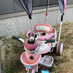 【無料】ミニー ちゃん　子ども用　三輪車　