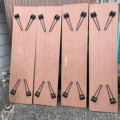 長机　ローテーブル　折りたたみ会議デスク  4脚セットの画像
