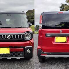 低燃費 検令8年10月 両側パワースライドドア シートヒーター スペーシアギア ハイブリッド XZ ナビ/TV/Bluetooth 通勤 アウトドア 車中泊の画像