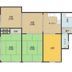 ⭐️初期費用0円⭐️【敷金0、礼金0、仲介手数料0、更新料0！】茨城県かすみがうら市坂戸建 平屋 4DK 　庭　駐車場4台　ペット可　戸建　賃貸　貸家  - 不動産