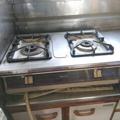 リンナイ 都市ガス ガステーブル レトロ 動作品