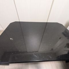 折りたたみローテーブル黒色　幅90長さ60高さ30cm