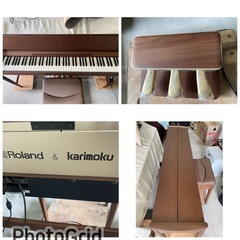 期間限定セール‼️お薦め品‼️美品‼️木製鍵盤‼️ローランド&karimokuコラボ電子ピアノkiyola KF-10 2019年の画像