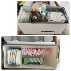 ライクイット　収納ボックス　おむつケース　オーガナイザー　ベビーベッド　ベッドサイド収納の画像