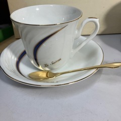 ☆値下げ☆A2410-857 La Saison カップ&ソーサー&スプーン 5客セット バラ売り不可 未使用品の画像