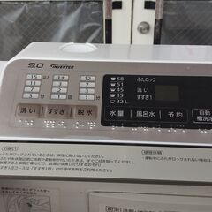 パナソニック 静かな インバーター 洗濯機 9 kg 2014年製 別館においてますの画像