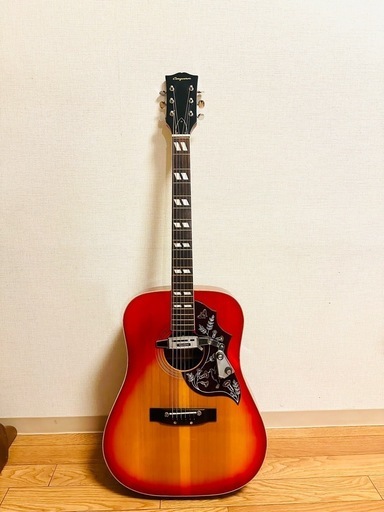Conqueror  CS-27  日本製　ビンテージアコースティックギター　チェリーサンバースト　 グヤトーンPU付き