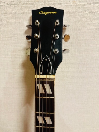 Conqueror  CS-27  日本製　ビンテージアコースティックギター　チェリーサンバースト　 グヤトーンPU付き