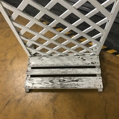 1052 屋外用 ラティス フェンス 白 ①　(967688)の画像