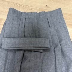 HELIOPOLE エリオポール タックワイドパンツ　パンツ　ロング　グレー　秋　冬　レディース　の画像