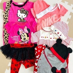 【お取引中】ベビー服9点セット NIKE/HELLO KITTY他