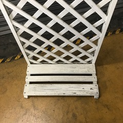 1053　屋外用 ラティス フェンス 白  ② (967687)の画像