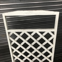 1053　屋外用 ラティス フェンス 白  ② (967687)の画像