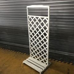 1053　屋外用 ラティス フェンス 白  ② (967687)