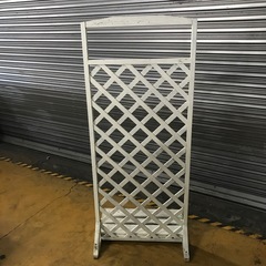 1053　屋外用 ラティス フェンス 白  ② (967687)の画像