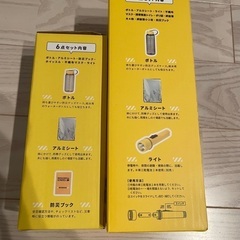 モシモニソナエル 防災ボトル 6点セット 9点セット 防災セット 防災グッズの画像