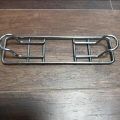0円無料スチールラックシルバーラックの部品小物網×1枚仕切り棚18本サイドの金具18枚の画像